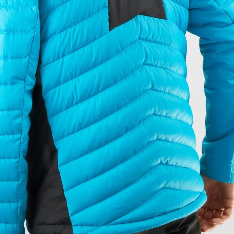 Pánské Zateplené Bundy Salomon Essential Xwarm Down Tyrkysové | CZ 76KOEIW